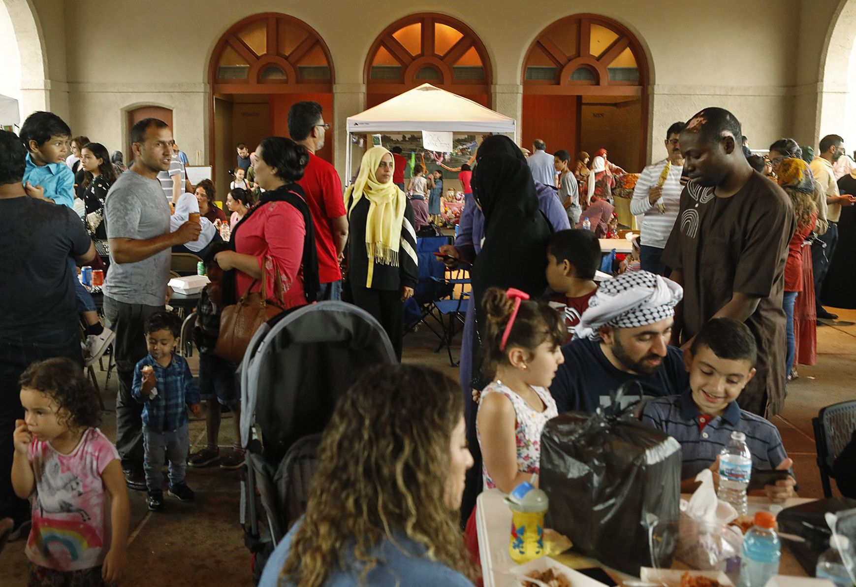 Rainy weather didn't stop the Eid festival in Forest Park